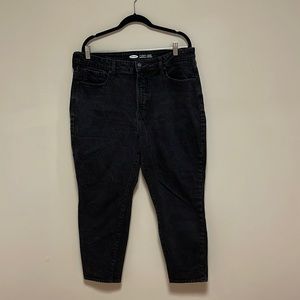 Old Navy O.G Straight High Rise Black Jeans